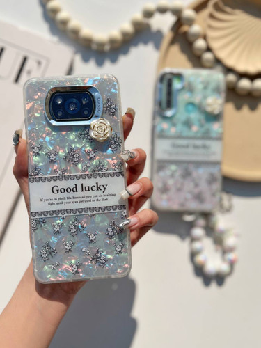 قاب ماربل گل،لنز باز ،دورتا دور ژله ایی،گل برجسته،همراه با آویز