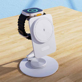 شارژر وایرلس فلزی 3in1,قابلیت شارژ سریع،iphone,appel watch,aripods