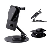 شارژر وایرلس فلزی 3in1,قابلیت شارژ سریع،iphone,appel watch,aripods