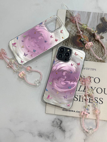 قاب گردباد پروانه 🌪️🦋،آویز جداگانه ،دور ژله ایی نرم