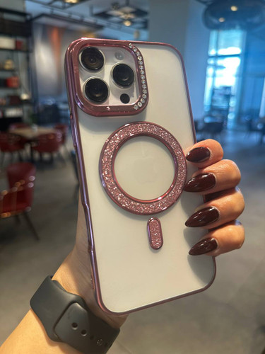 قاب مگسیف برجسته شاین دار اورجینال،محافظ لنز دار،بدپن تغییر رنگ