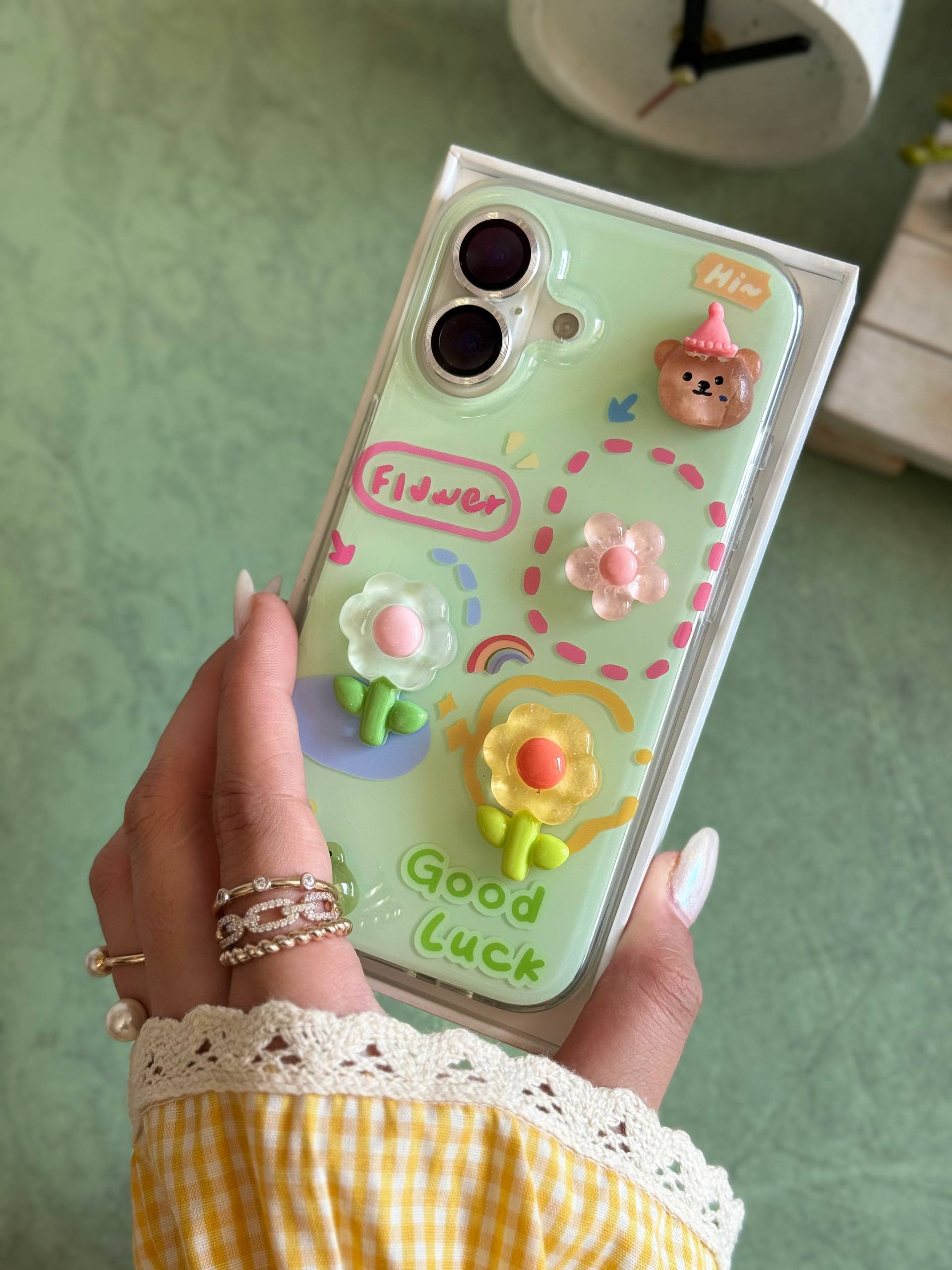 قاب عروسک های شیشه ایی برجسته،دکمه های نرم