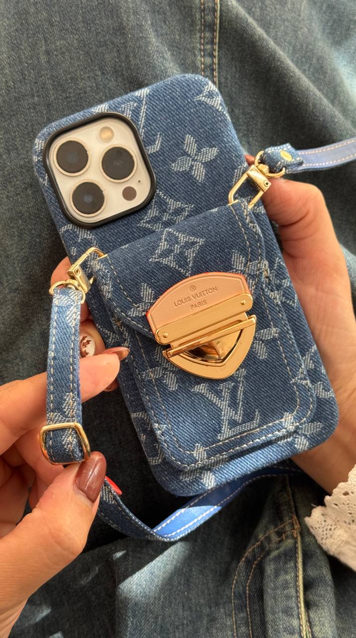 قاب لویی ویتون جین استایل، جاکارتی دار ، بند ست