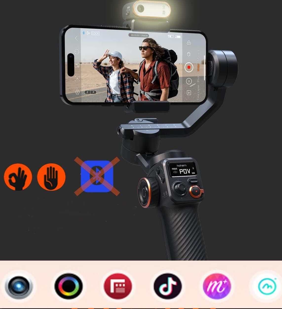 گیمبال هوشمند HOHEM مدل M6 HOHEM Smart Gimbal Model M6