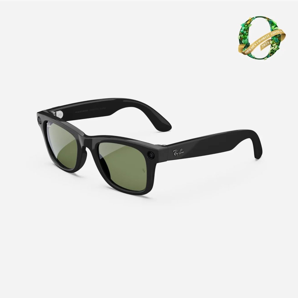 عینک هوشمند ری بن متا RAY-BAN | META Wayfarer Shiny Black-Green Size 53