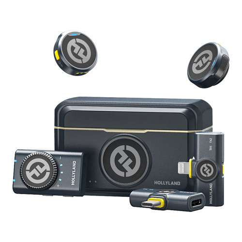 میکروفن یقه ای بی سیم هالی لند 24 ماه گارانتی رسمی - Hollyland Lark M2 COMBO