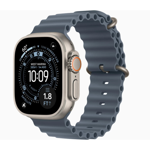 اپل واچ Ultra 3 مدل 49 میلی متری Natural Titanium Case با بند Ocean