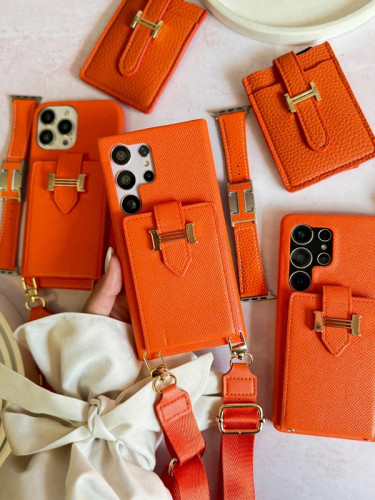 قاب هرمس کیفی چرمی ،با بند بلند چرمی،