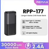 پاوربانک 30000هزار میلی آمپر ریمکس مدل RPP-177