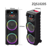 اسپیکر بلوتوث قابل حمل چمدونی زد کیو اس zqs-10205