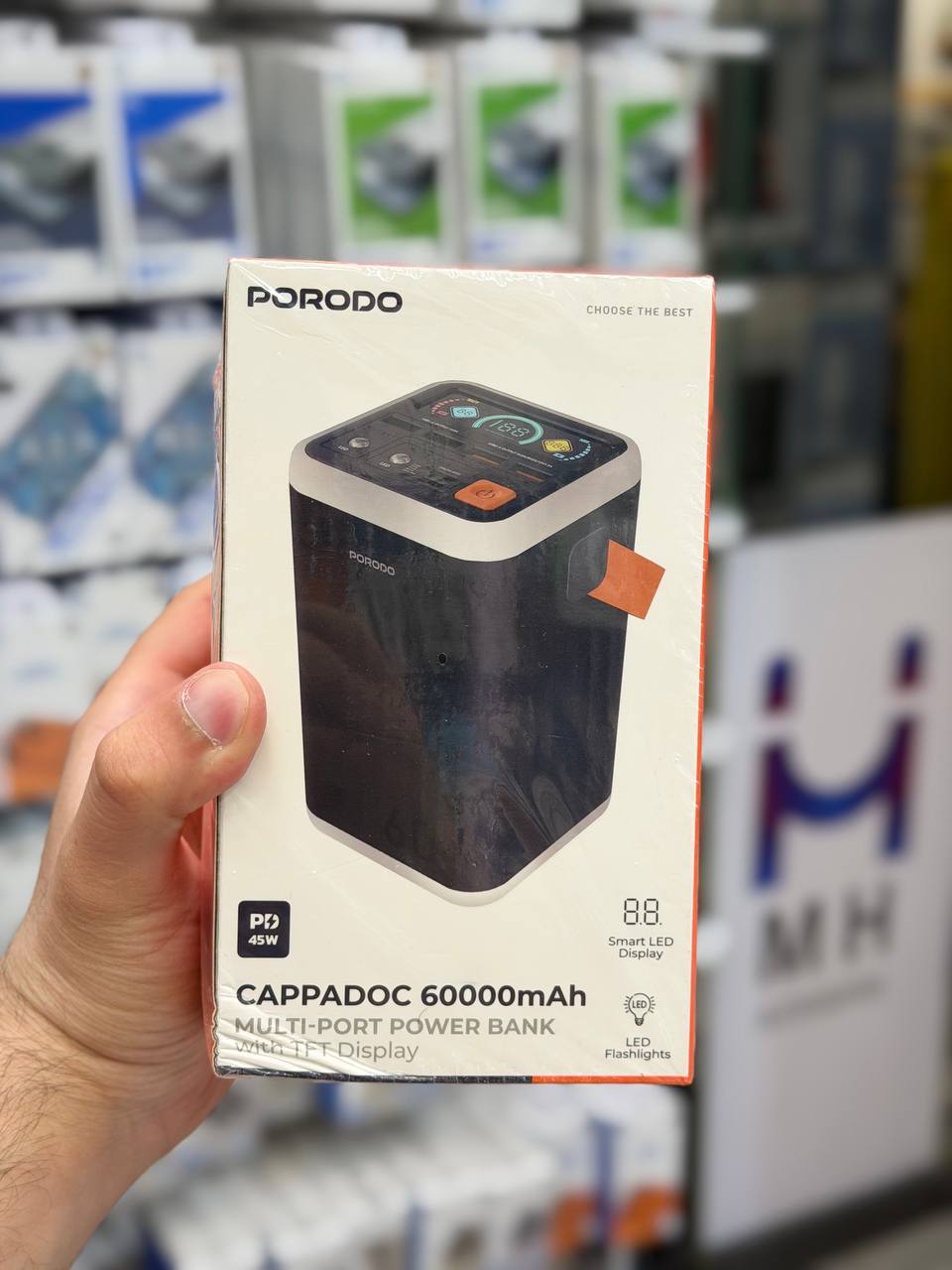 پاوربانک 60000 میلی آمپر قدرتمند پورودو مدل cappadoc