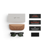 عینک هوشمند ریبن متا ویفرر نسل ۲ | Ray-Ban Meta Wayfarer Gen 2 Shiny Black Clear to Green Transitions®