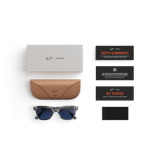 عینک هوشمند ریبن متا ویفرر نسل ۲ | Ray-Ban Meta Wayfarer Gen 2 Shiny Transparent Grey Sapphire Transitions