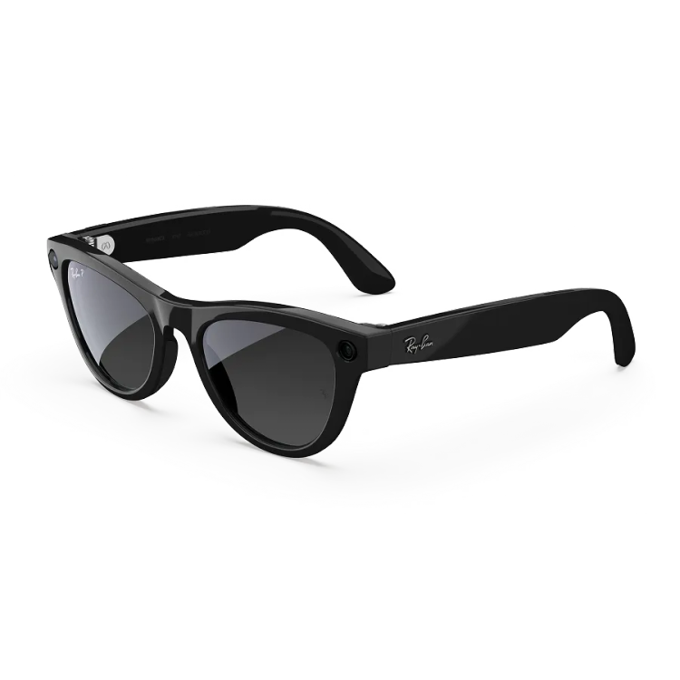 عینک هوشمند ری بن متا مدل اسکایلر | gen2 skyler frame matte black lens gradient graphite