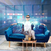 عینک هوشمند پاورولوژی Powerology 2/3D Ultra AR Movie Glass 1080P 120 با ضمانت 6ماه تعویض