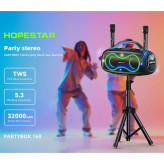 اسپیکر بلوتوثی هوپ استار مدل Partybox 168؛ 400 وات، باتری 27000mAh و ضدآب