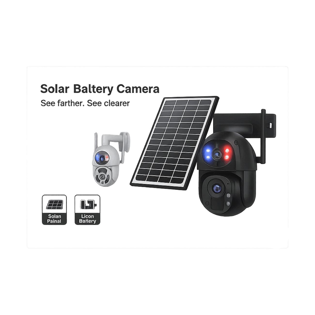 دوربین مداربسته سیمکارتی خورشیدی Solar SIM Card 20X Zoom PTZ IP66 Camera