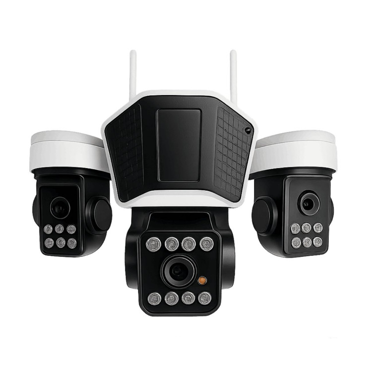 دوربین مداربسته سه لنز سیمکارتی اوکم Okam Pro TL3 Three-Lens 4G SIM Card Camera