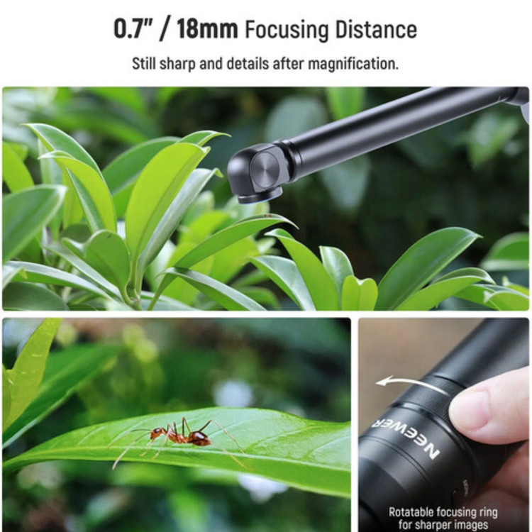 لنز ماکرو پروب نیور NEEWER LS-51 18mm 2x Macro Probe Lens