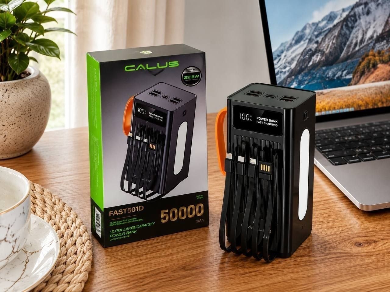 پاوربانک اورجینال CALUS FAST 501D  50000