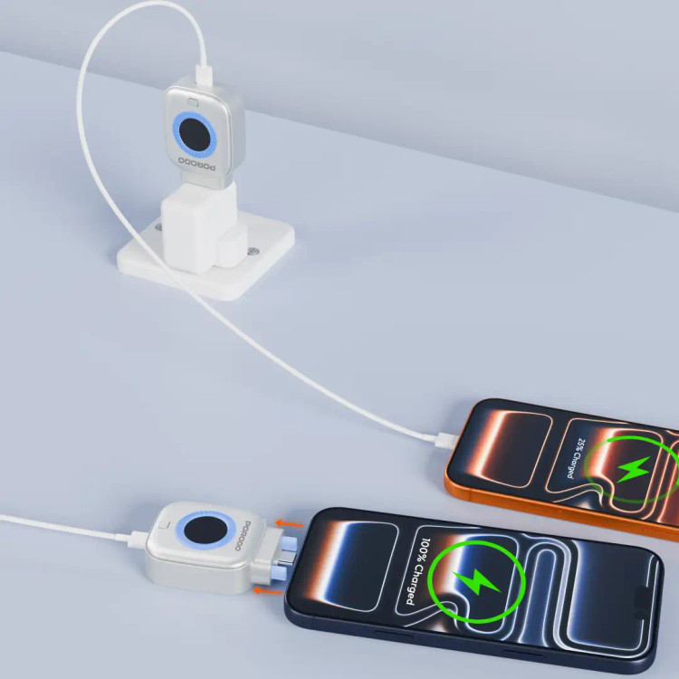 آداپتور Porodo Auto Release Smart Auto-Cutoft Charging Adapter