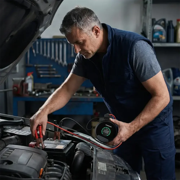 پاور بانک ، جامپ استارتر Porodo Gagefit Power Bank & jump Starter with Tire Inflator