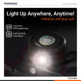 پاور بانک ، جامپ استارتر Porodo Gagefit Power Bank & jump Starter with Tire Inflator