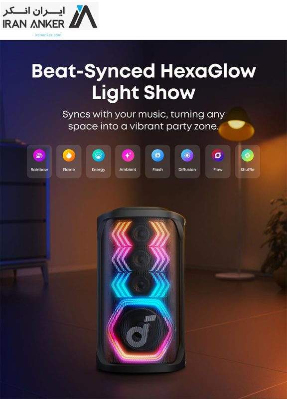 اسپیکر بلوتوثی انکر Anker Soundcore Rave 3S 200W مدل A31A3
